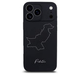 Pakistan phone case for iPhone 17 Pro – back with map and lettering