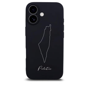 Palestine phone case for iPhone 17 – back with map and lettering