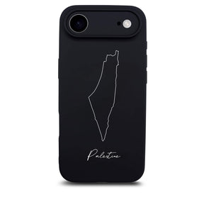 Palestine phone case for iPhone 17 Air – back with map and lettering