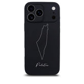Palestine phone case for iPhone 17 Pro – back with map and lettering