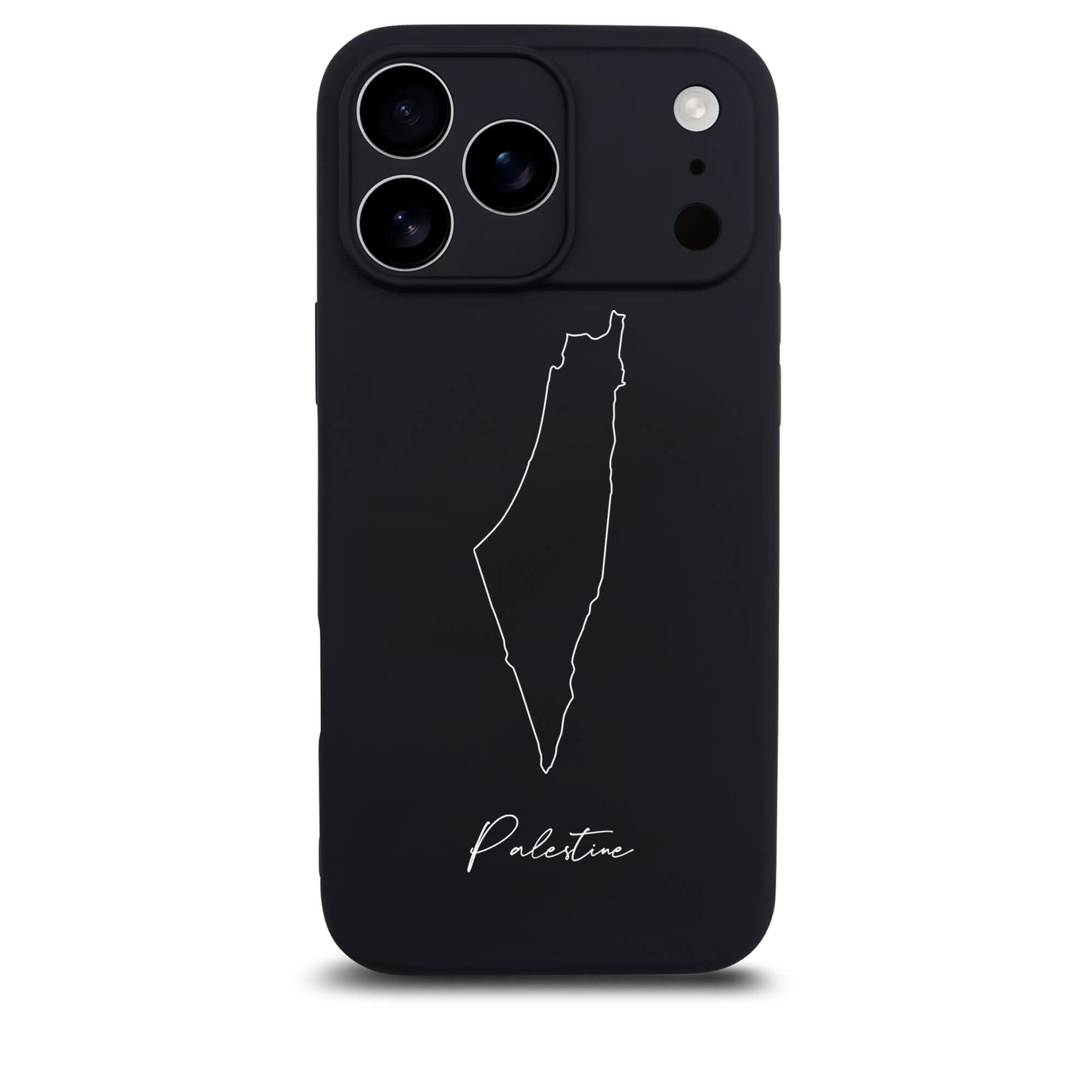 Palestine phone case for iPhone 17 Pro – back with map and lettering