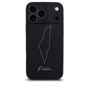Palestine phone case for iPhone 17 Pro – back with map and lettering