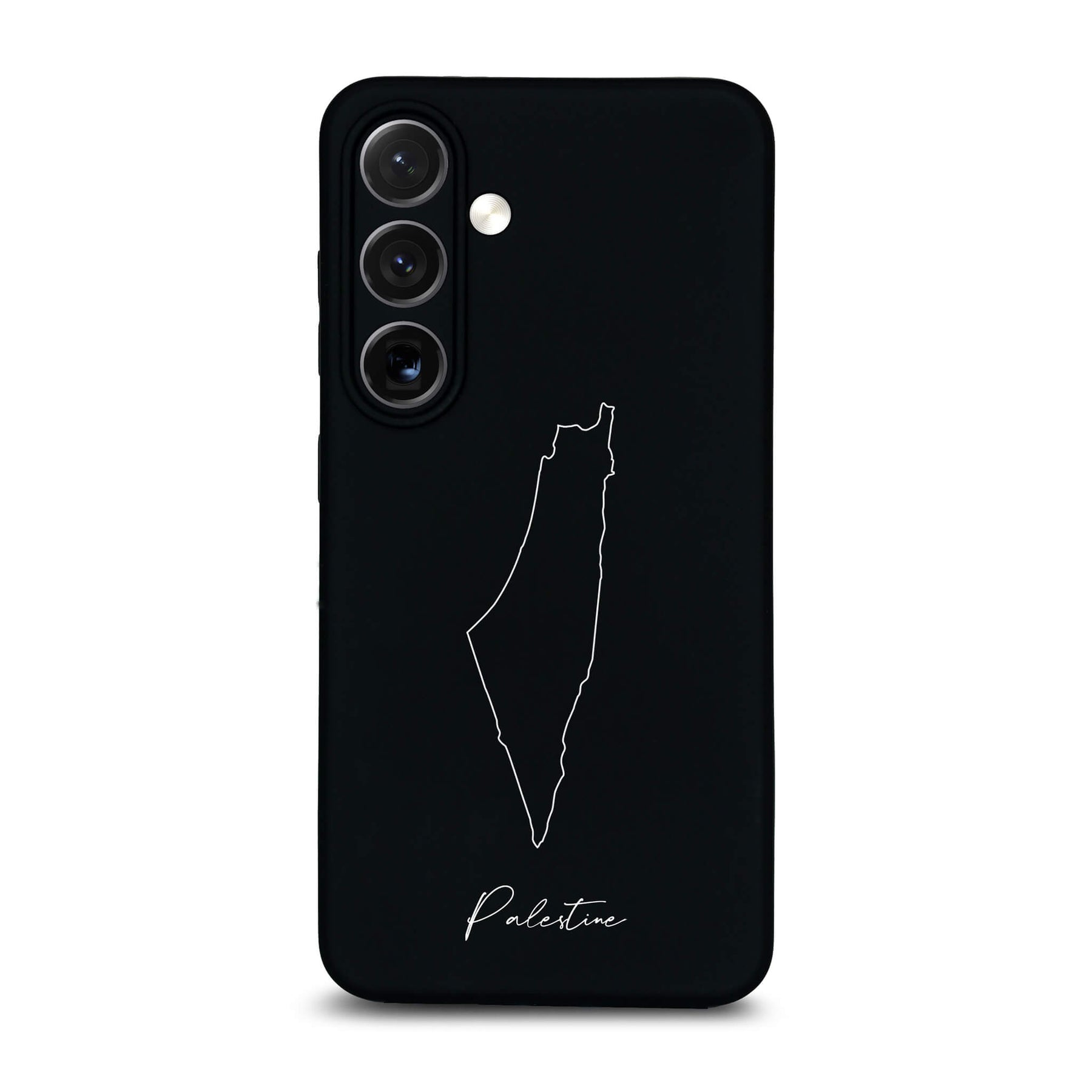 Palestine phone case for Samsung Galaxy S23 to S26 – back with map and lettering