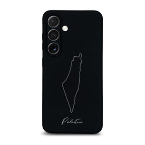 Palestine phone case for Samsung Galaxy S23 to S26 – back with map and lettering