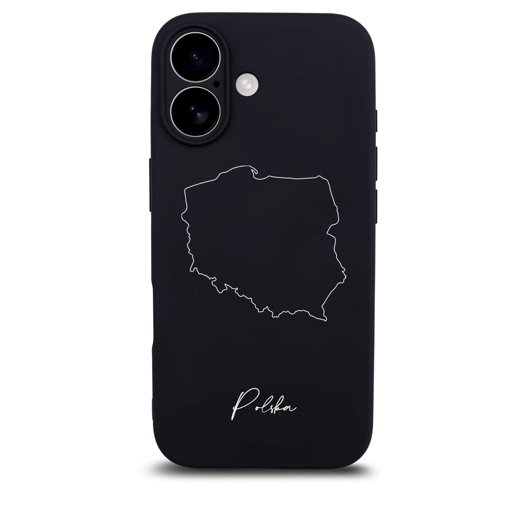 Poland phone case for iPhone 17 – back with map and lettering