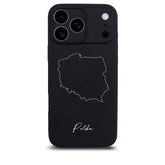 Poland phone case for iPhone 17 Pro – back with map and lettering