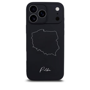 Poland phone case for iPhone 17 Pro – back with map and lettering