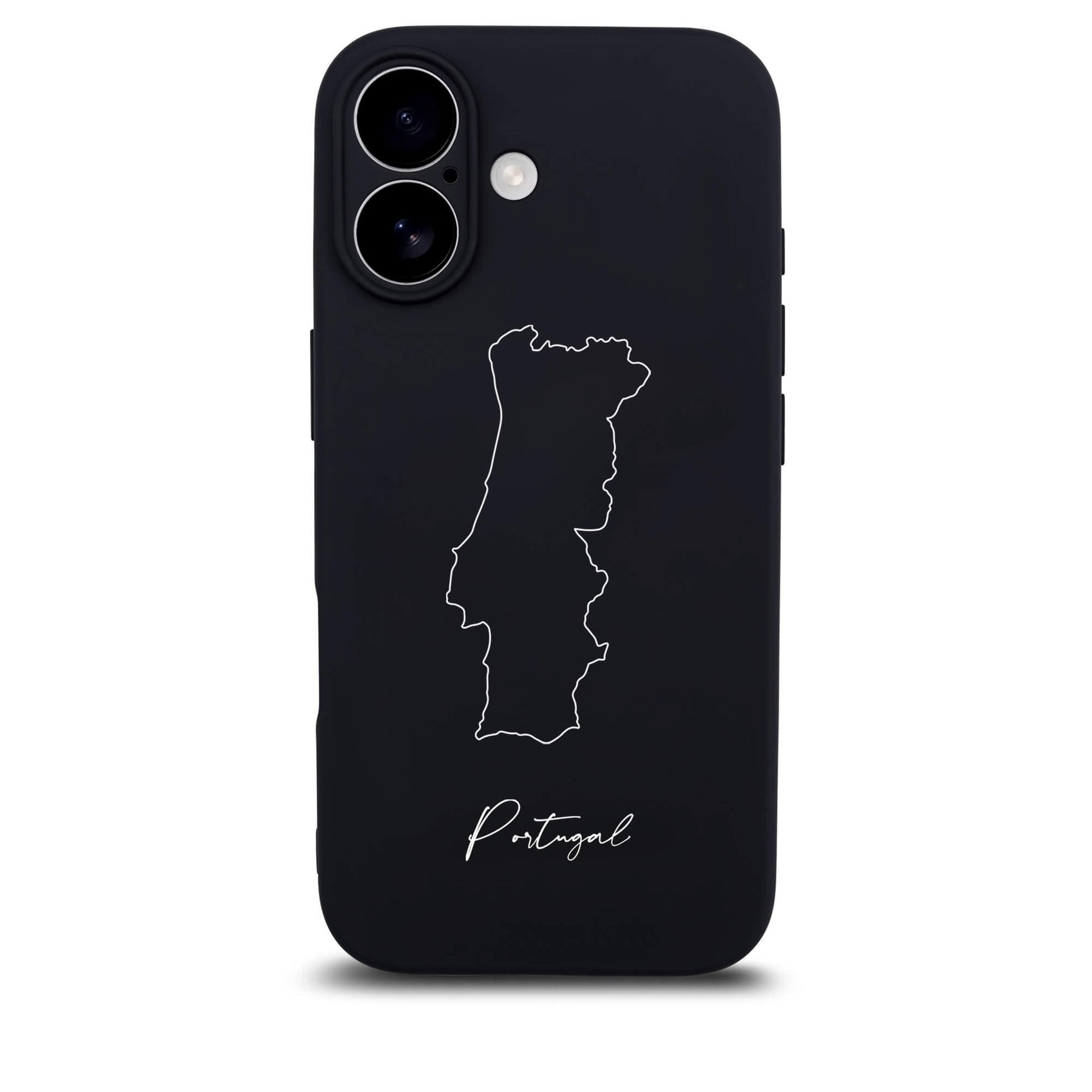 Portugal Handyhülle für iPhone 17 – Rückseite mit Landkarte und Schriftzug