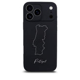 Portugal Handyhülle für iPhone 17 Pro – Rückseite mit Landkarte und Schriftzug
