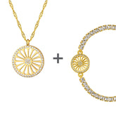 Roma Rad Wappen Schmuck Set Damen 18K Gold | d'origine