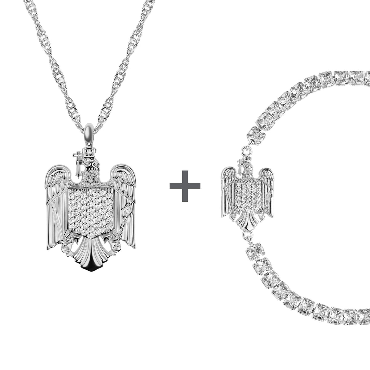 Rumänien Wappen Schmuck Set Damen | d'origine