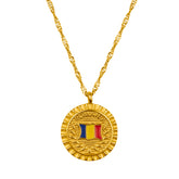 Rumänien Flaggenkette Damen 18K Gold | d'origine