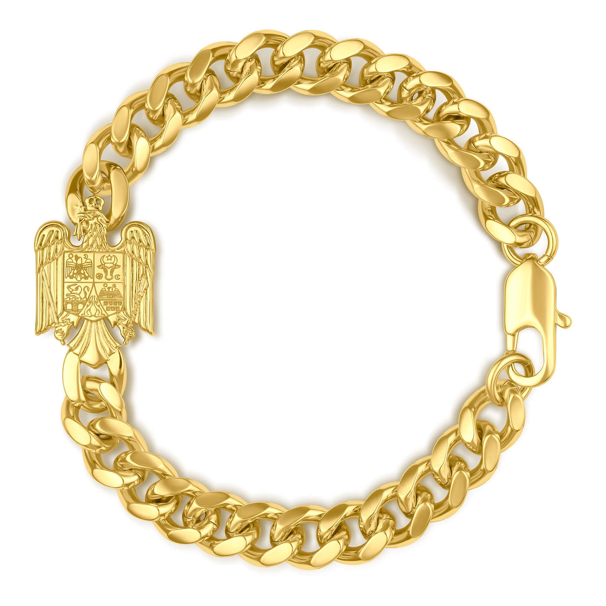 Rumänien Wappen Armband Herren 18K Gold – Wappen