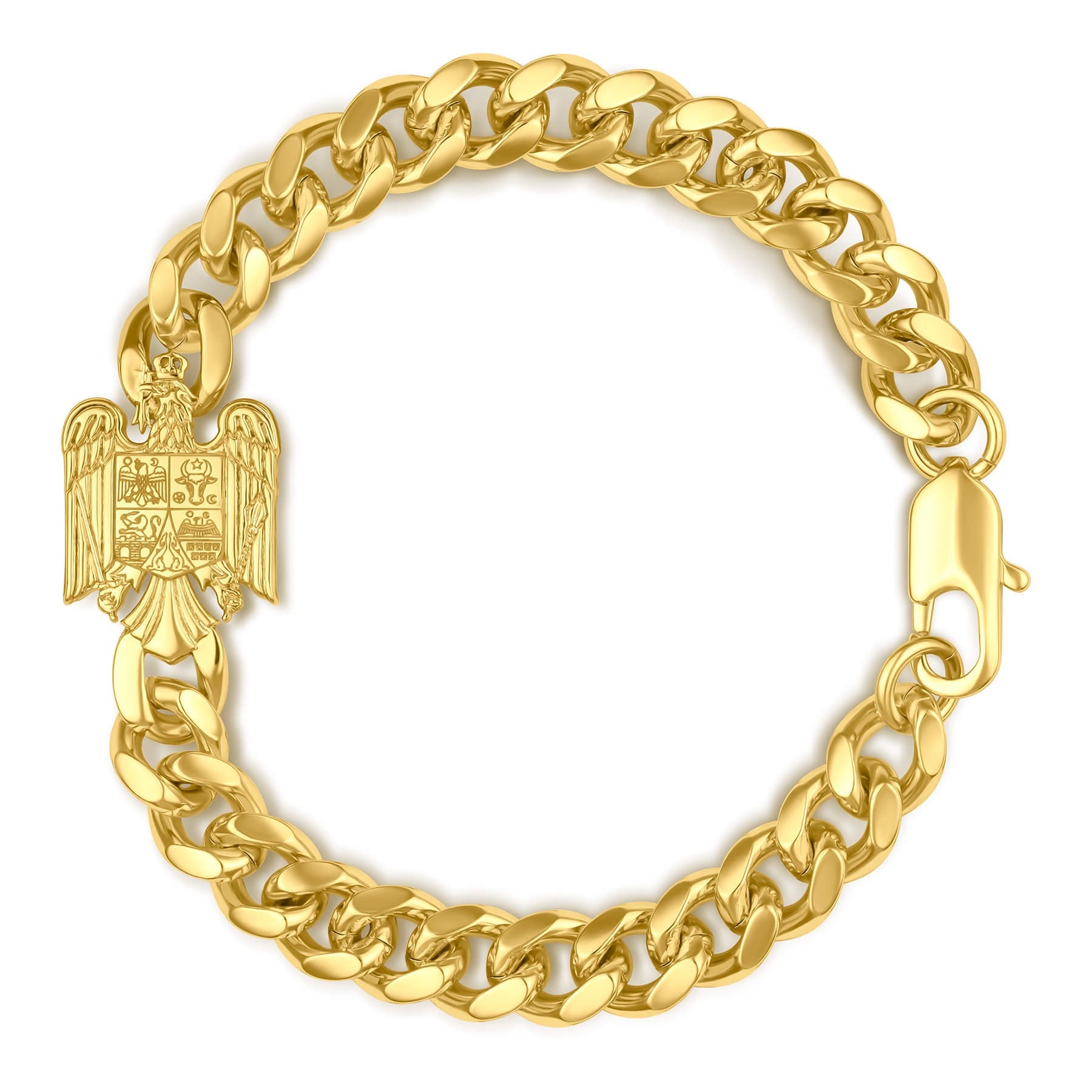 Rumänien Wappen Armband Herren 18K Gold – Wappen