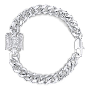 Rumänien Wappen Armband Herren Silber wasserfest | d'origine
