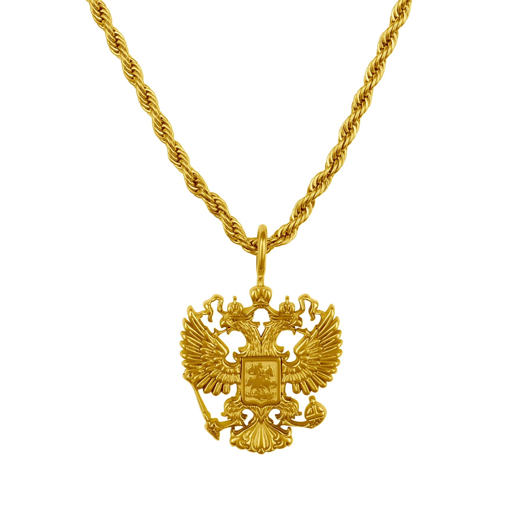 Russland Adler Wappen Kette Herren 18K Gold | d'origine