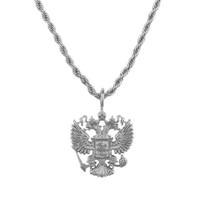 Russland Wappen Kette Herren Silber Edelstahl – Adler