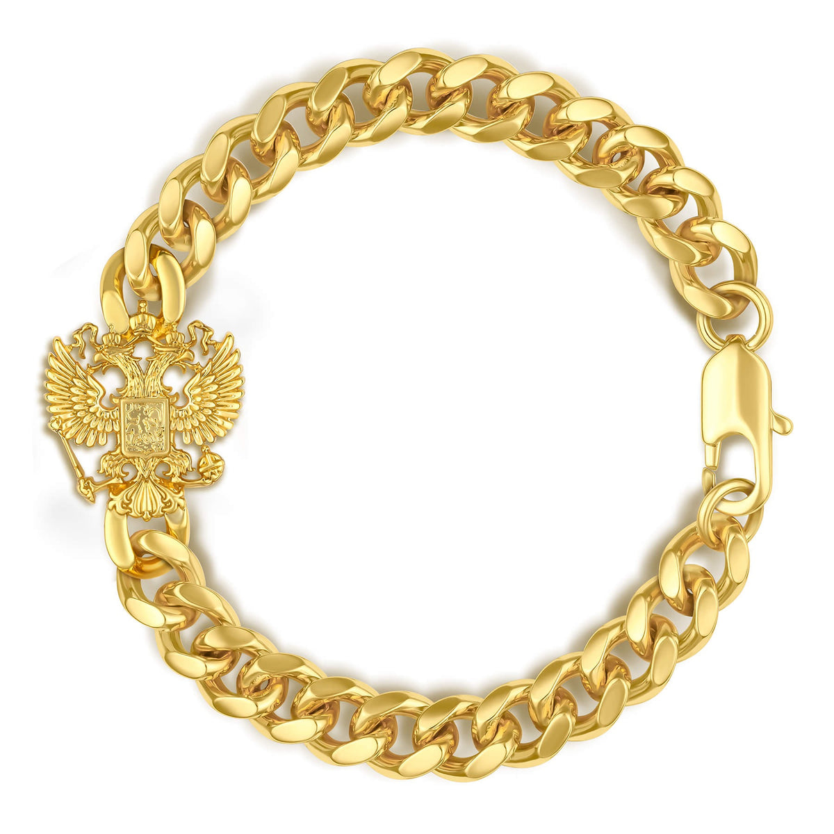 Russland Wappen Armband Herren Gold vergoldet | d'origine