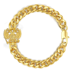 Russland Wappen Armband Herren Gold vergoldet | d'origine