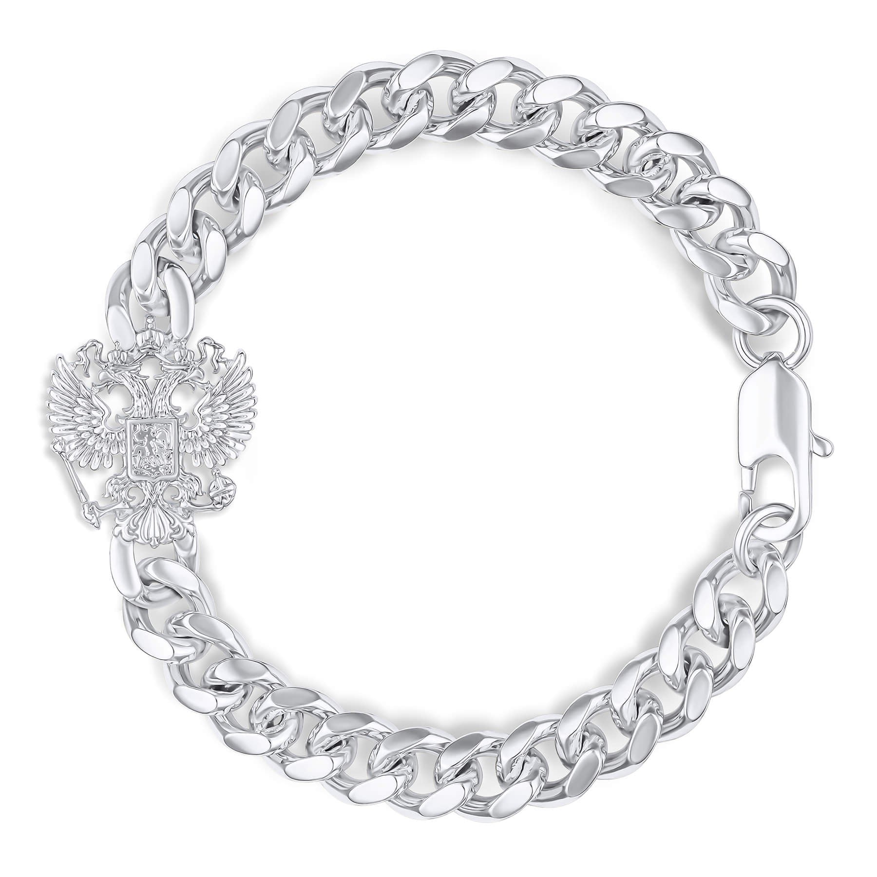 Russland Adler Wappen Armband Herren Silber Edelstahl | d'origine