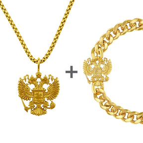 Russland Wappen Schmuck Set Herren | d'origine