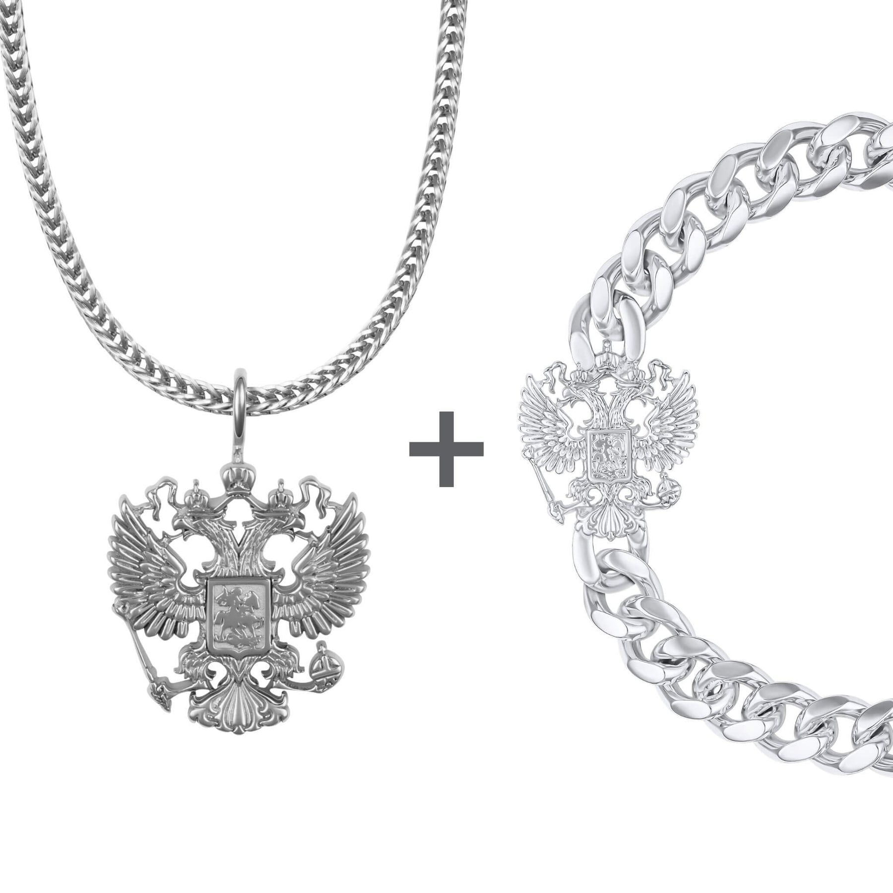 Russland Wappen Schmuck Set Herren | d'origine