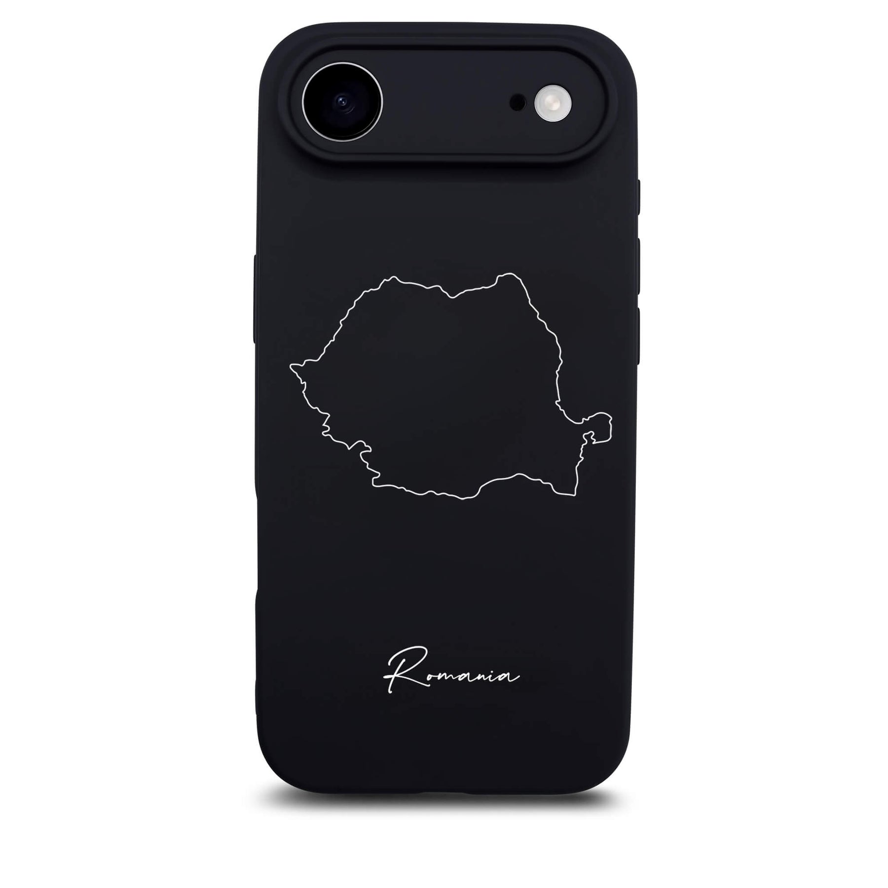 Rumänien Handyhülle für iPhone 17 Air – Rückseite mit Landkarte und Schriftzug