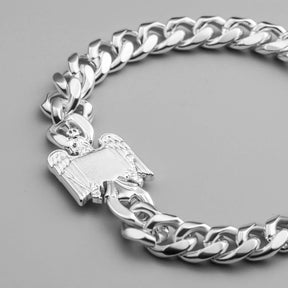 Rumänien Wappen Armband Herren Silber wasserfest | d'origine