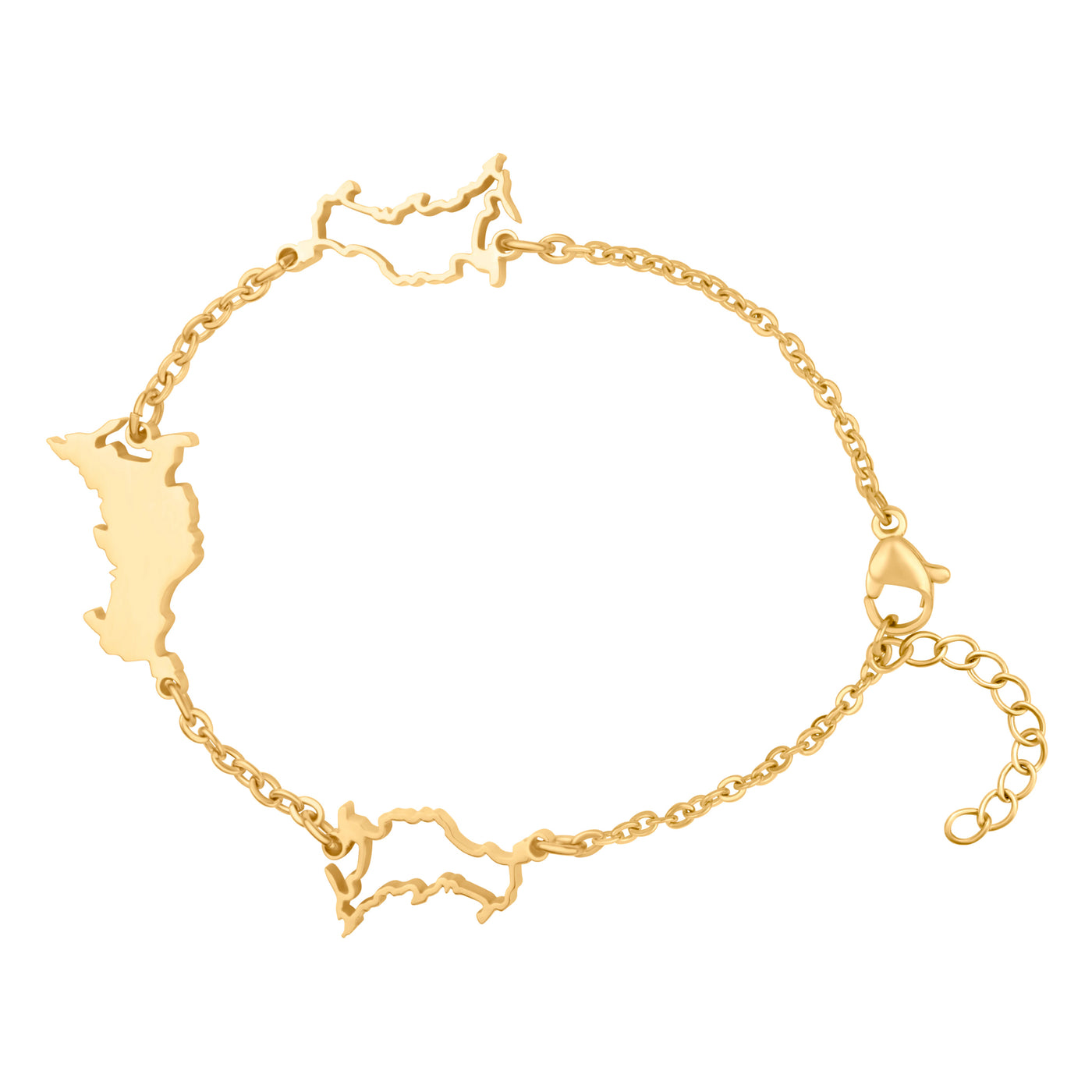 Russland Landkarten Armband 18K Gold | d'origine
