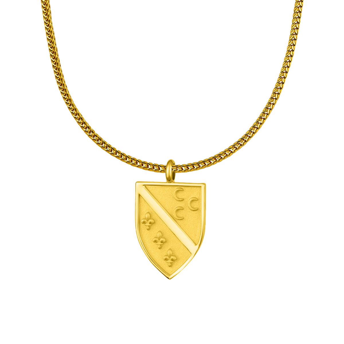Sandžak Wappen Kette Herren Gold vergoldet | d'origine