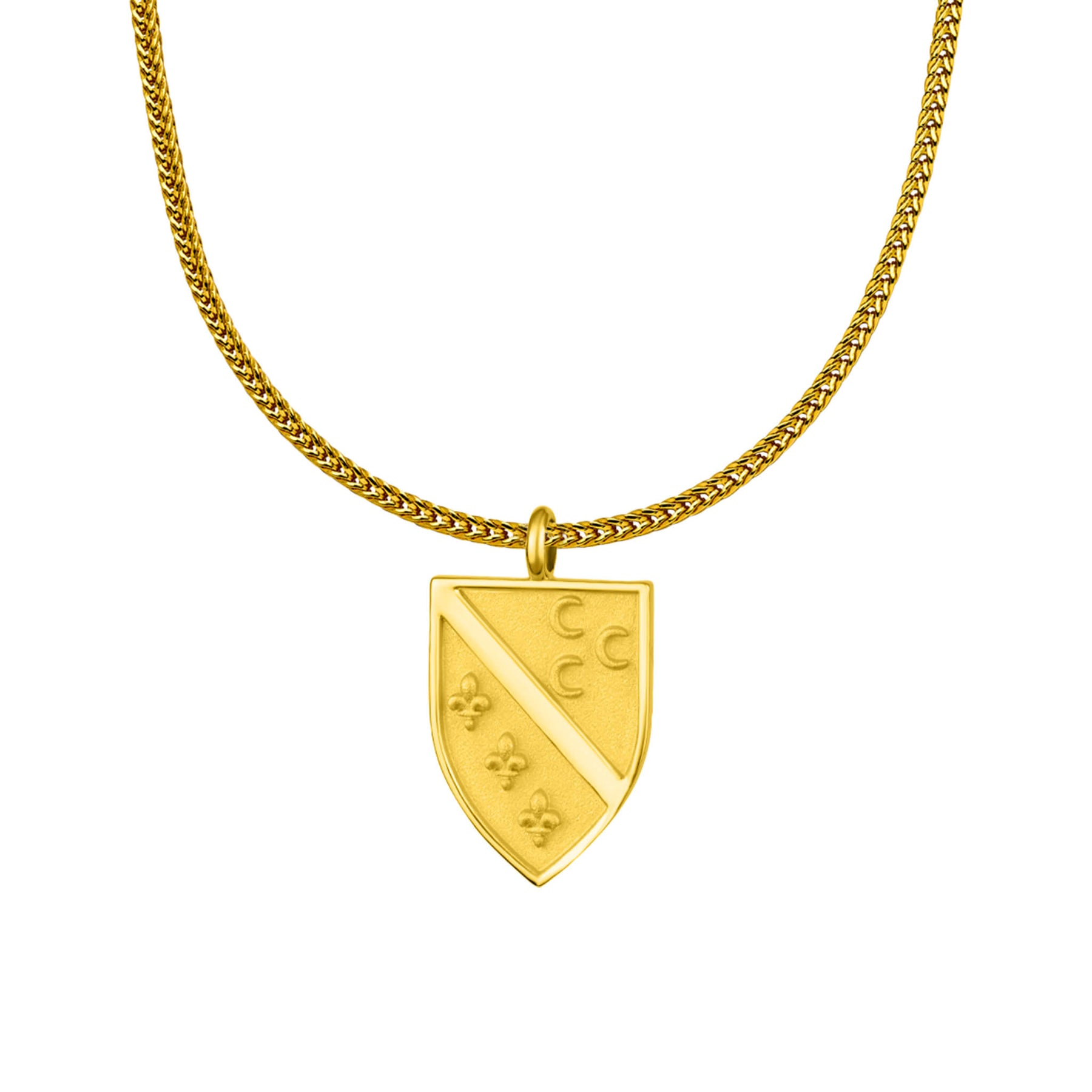 Sandžak Wappen Kette Herren Gold vergoldet | d'origine