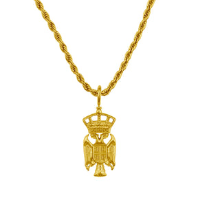 Serbien Adler Wappen Kette Herren 18K Gold | d'origine
