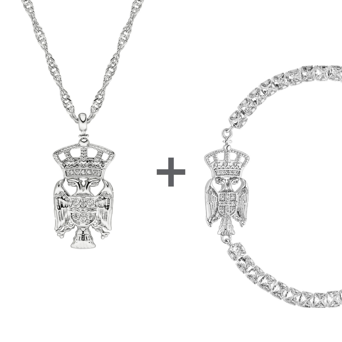 Serbien Wappen Schmuck Set Damen | d'origine