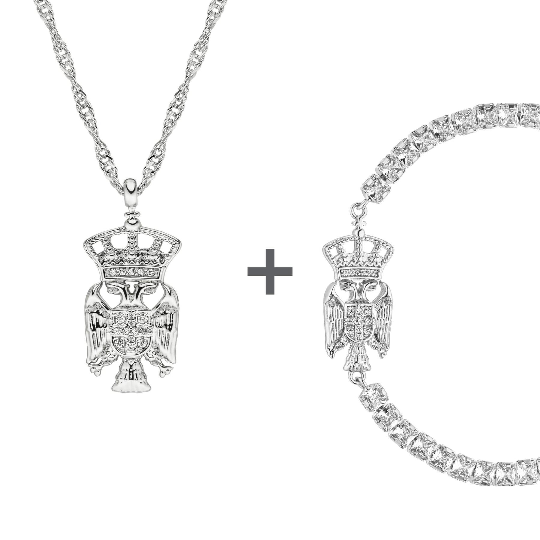 Serbien Wappen Schmuck Set Damen | d'origine