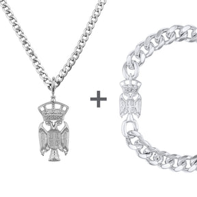 Serbien Wappen Schmuck Set Herren | d'origine