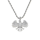 Syrien Adler Wappen Kette Herren Silber Edelstahl | d'origine