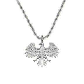 Syrien Adler Wappen Kette Herren Silber Edelstahl | d'origine