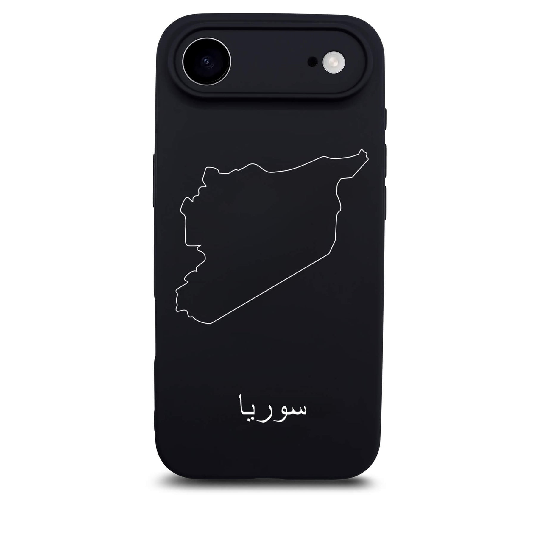 Syrien Handyhülle für iPhone 17 Air – Rückseite mit Landkarte und arabischem Schriftzug