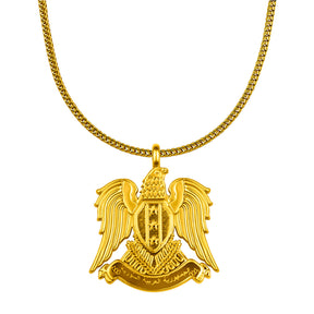 Syrien Wappen Kette Herren Gold vergoldet | d'origine