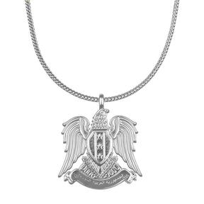 Syrien Adler Wappen Kette Herren Silber Edelstahl | d'origine