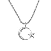 Türkiye Emblem Necklace Men Silver Stainless Steel – Ayyıldız