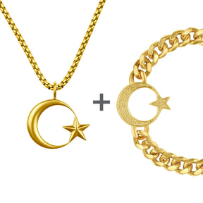 Türkei Ayyıldız Wappen Schmuck Set Herren Edelstahl | d'origine
