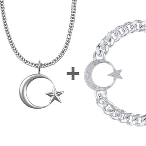 Türkei Ayyıldız Wappen Schmuck Set Herren Edelstahl | d'origine