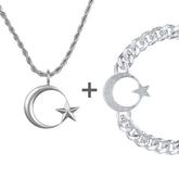 Türkei Ayyıldız Wappen Schmuck Set Herren Edelstahl | d'origine
