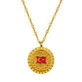 Türkei Flaggenkette Damen 18K Gold | d'origine