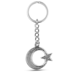Türkei Ayyıldız Wappen Schlüsselanhänger Silber Edelstahl | d'origine