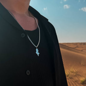 Tunesien Landkarten Kette Herren Tragefoto – Landkarte