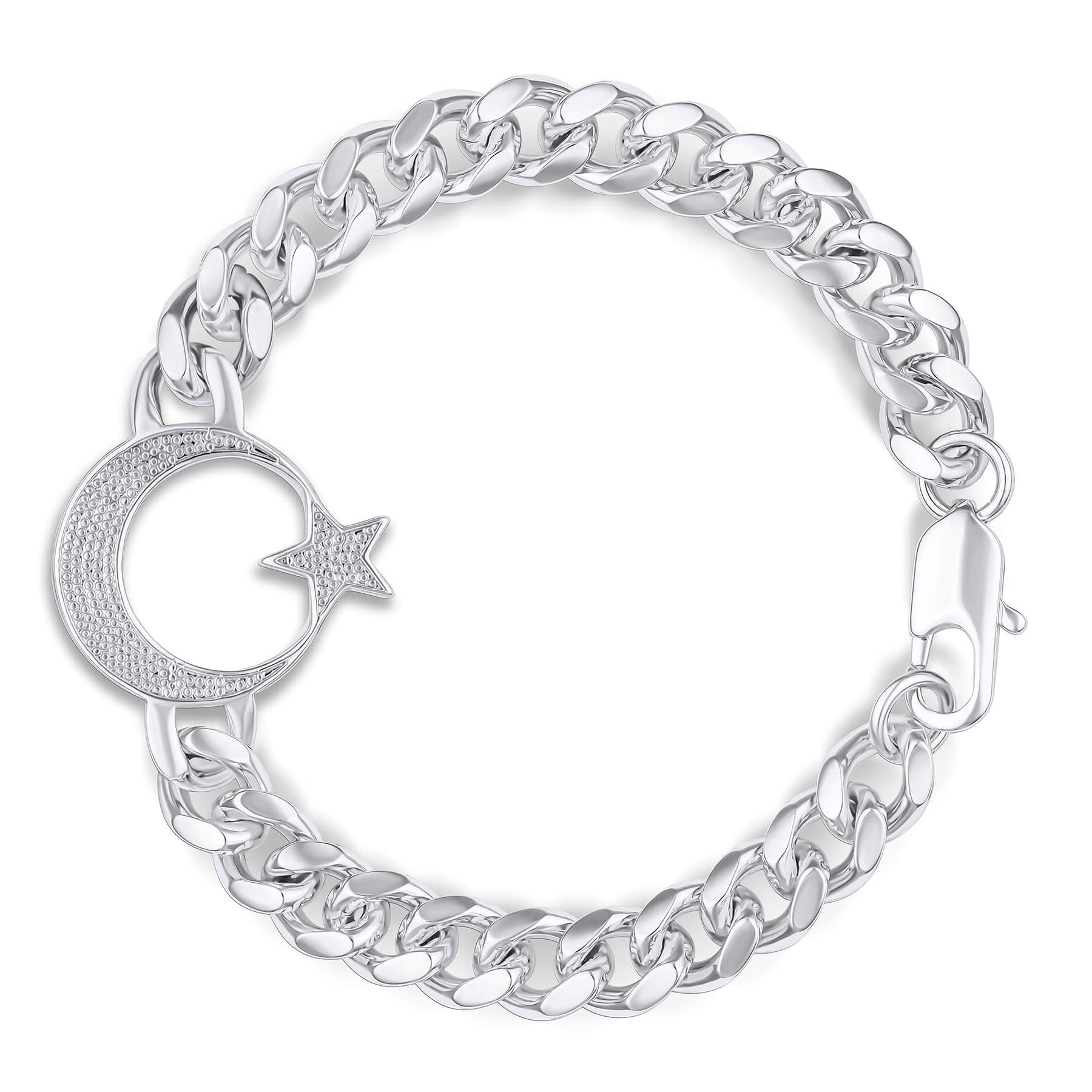 Türkei Ayyıldız Wappen Armband Herren Silber Edelstahl | d'origine