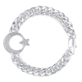 Türkei Ayyıldız Wappen Armband Herren Silber Edelstahl | d'origine