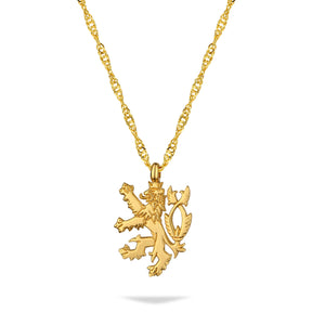 Tschechien Löwe Wappen Kette Damen 18K Gold | d'origine